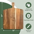 thumbnail image 3 of Tabla de cortar Home Beets de madera de acacia con mango, 43 x 33 cm, 3 of 9