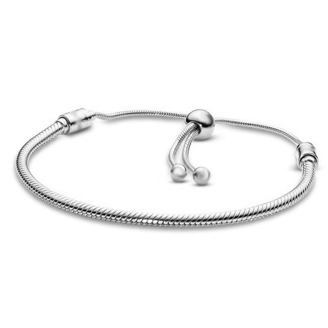 Pulsera de hueso de serpiente con encanto europeo, joyería de calle, ajustable, versión coreana para hombres y mujeres, básica