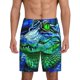 thumbnail image 1 of Fotbe Colorful Stained Glass Crocodile Pantalones Cortos de Pijama para Hombre, Ropa de Dormir, Pantalones de Pijama Cortos para Hombre-4X-Large, 1 of 6