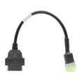 thumbnail image 2 of Cable Adaptador Obd2 De 6 Pines A 16 Pines Conector De Detección De Fallas De Motocicleta Compatible Con Kawasaki Moyic VI011378-00, 2 of 6