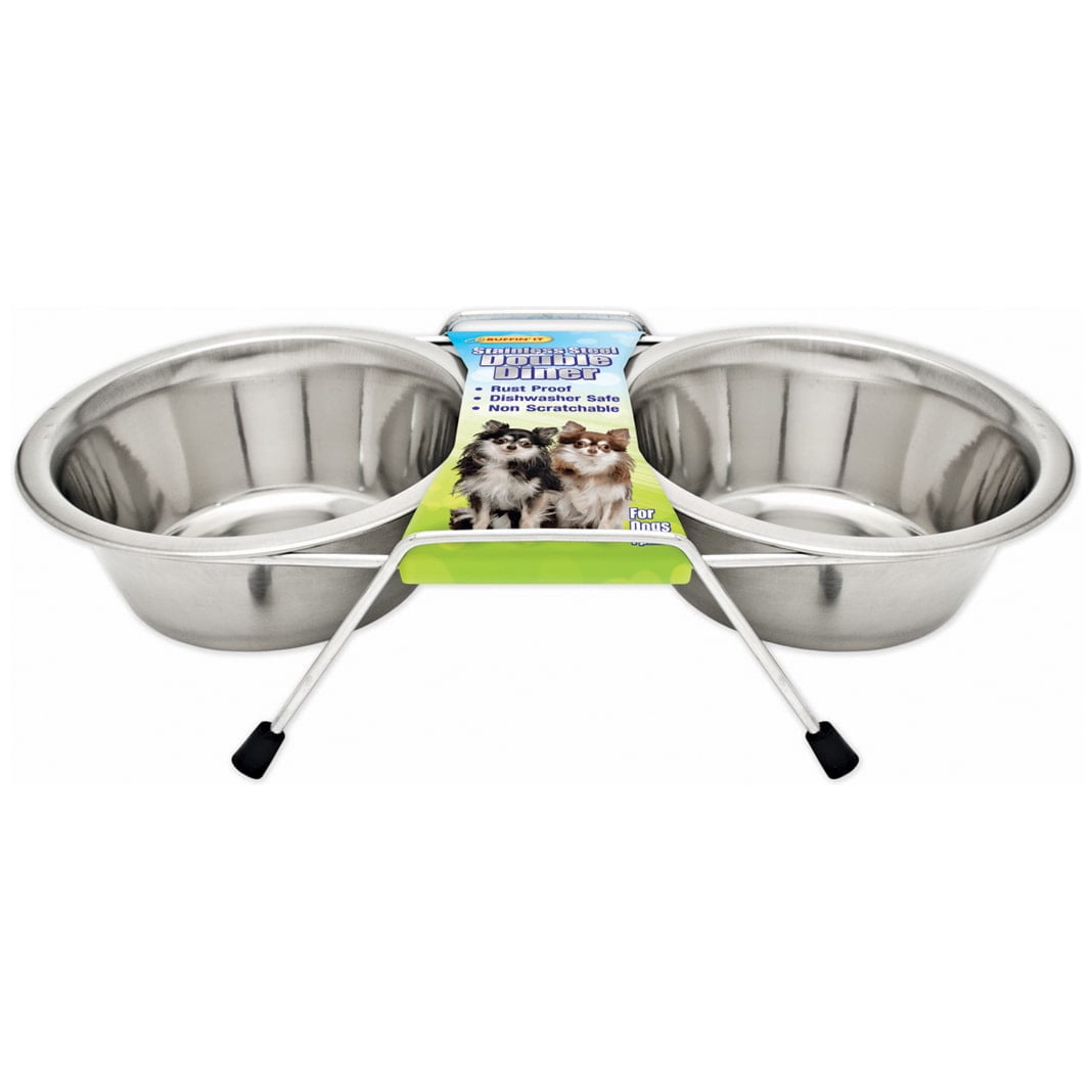 Westminster Pet Products 19416 16 oz. Stainless Steel Double Diner Pet Bowl