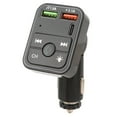 thumbnail image 3 of Adaptador inalámbrico Bluetooth para coche con doble carga USB, reproductor de música, llamadas manos libres, luz de fondo de 7 colores, 3 of 14