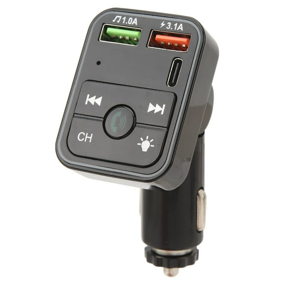 Car Adapter,Wireless Bluetooth Car Adapter Bluetooth Car Adapterwith Dual USB Charging Car Bluetooth Player Convenient Use