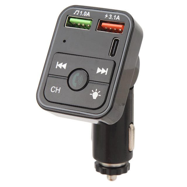 Car Adapter,Wireless Bluetooth Car Adapter Bluetooth Car Adapterwith Dual USB Charging Car Bluetooth Player Convenient Use