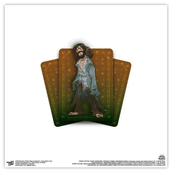 Gallery Pops Harry Potter Magic Awakened - Sirius Black Card Wall Art, Unframed Version, 12" x 12"