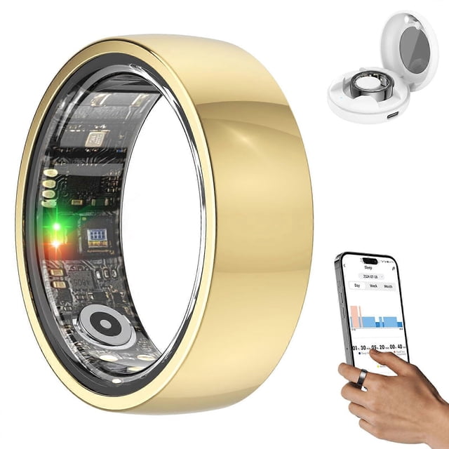 upgraded smart ring audience women IP68 men, sleep/step/heart rate/blood oxygen tracker