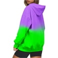 thumbnail image 4 of HAPIMO Gradient Sweatshirt for Women Pocket Drawstring Pullover Tops Heart Graphic Print Long Sleeve Relaxed Fit Womens Hoodie Sweatshirt Teen Girls Clothes Purple, 4 of 6