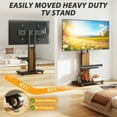 thumbnail image 4 of Universal Floor TV Stand for 32-60 Inch TVs up to 88 lbs, Modern Black TV Stand with Swivel Mount for Bedroom, 4 of 8