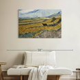 thumbnail image 2 of Elephant Stock Enclosed Field With Ploughman Wall Art - Horizontal Canvas Wall Art - Living Room Wall Decor - Nature Canvas - Orange And Yellow Decor By Vincent Van Gogh - 39" x 26", 2 of 8