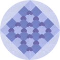 thumbnail image 1 of Ahgly Company Machine Washable Indoor Round Transitional Heavenly Blue Area Rugs, 5' Round, 1 of 7