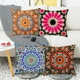 thumbnail image 2 of Home Decor Throw Pillow Covers Set of 4 Mandala Decorative Pillow Cases 16 x 16 Inch Colorful Geometric Outdoor Boho Cushion Cover for Sofa Couch Car Office, 2 of 6