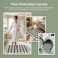 thumbnail image 5 of REGALWOVEN Bathroom Rugs Checkered Extra Soft Absorbent Plush Bath Mat, Non Slip Machine Washable Green 24" x 16", 5 of 6