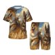 thumbnail image 1 of Fotbe Farm Corgi German Shepherd Pijama Estampada de 2 Piezas para Niños – Ropa de Dormir de Manga Corta Cómoda para Niños y Niñas, Camiseta y Shorts de Algodón-Medium, 1 of 6