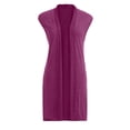 thumbnail image 2 of Women's Sleeveless Open Front Pocket Causal Lightweight Kimono Cardigan Coat, 2 of 6