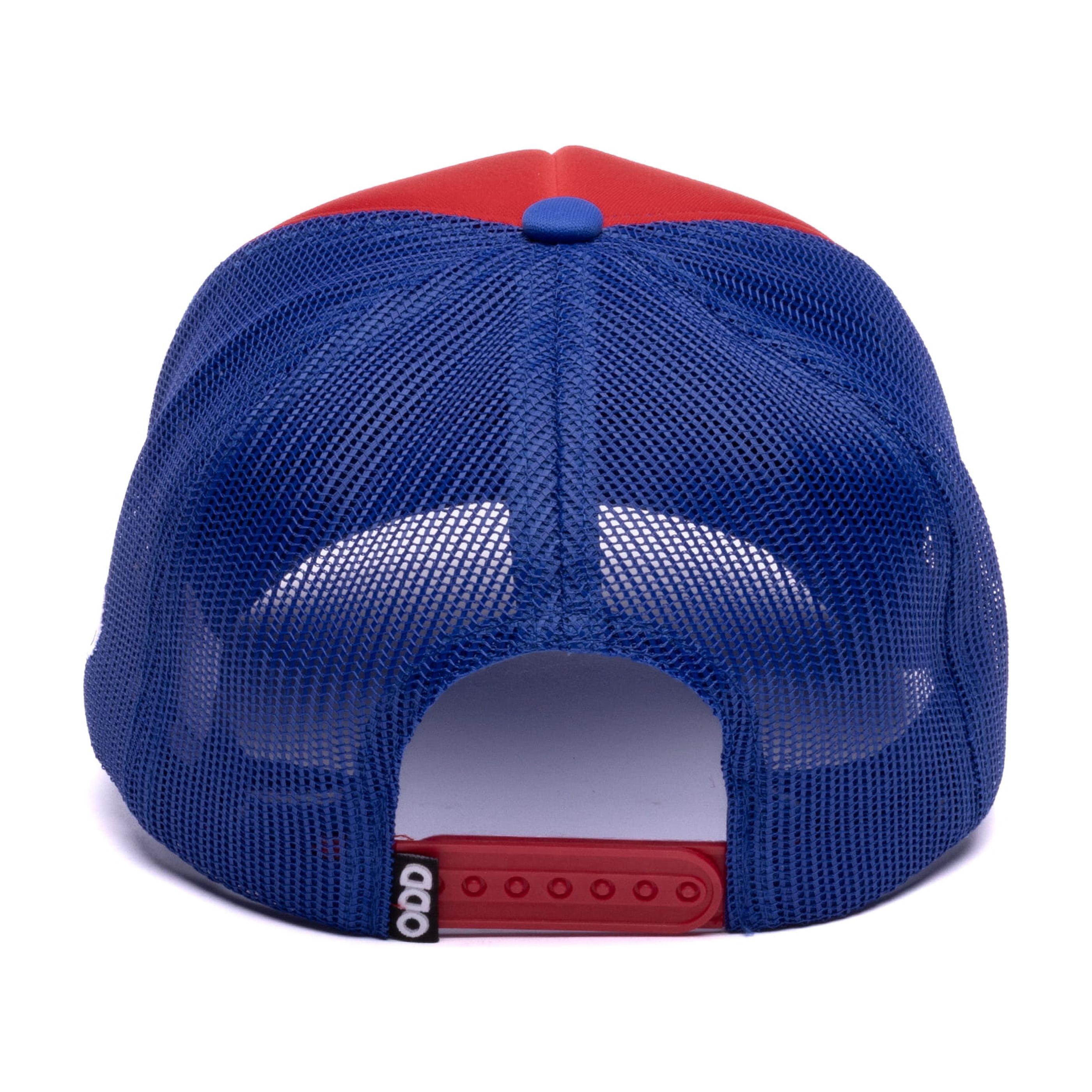 ODD SOX Twizzlers Trucker Hat – Classic Candy Mesh Snapback Cap for Men & Women Sweet Snack Blue Red