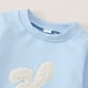 thumbnail image 6 of Baby Easter Outfit Bunny Embroidery Easter Bunny Romper Bodysuit Jumpsuit Newborn Clothes 12-18 Months, 6 of 6