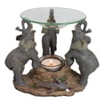 thumbnail image 6 of Ebros Trio Elephants Oil Warmer Statue Wax Tart Burner Aroma Diffuser Figurine, 6 of 10