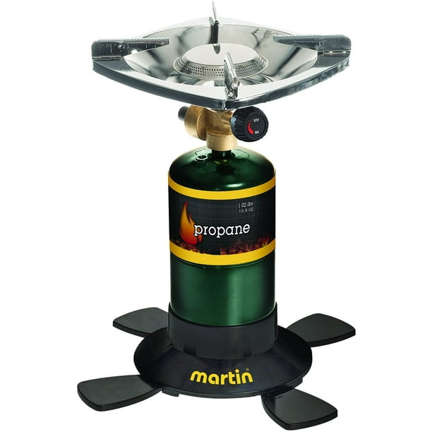 MARTIN Portable Outdoor Single Burner 10 000 Btu Bottle Top Propane Stove