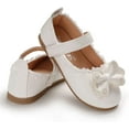 thumbnail image 4 of Toddler Baby Girls Dress Shoes Ballet Sparkle Wedding Party Princess Mary Jane Ballerina Flats Shoes for Girls, 4 of 6