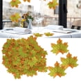 thumbnail image 3 of 100Pcs Artificial Maple Leaves Decor Bag Artificial Maple Leaf Thanksgiving Autumn Furnishings Floral Arranging, 3 of 8