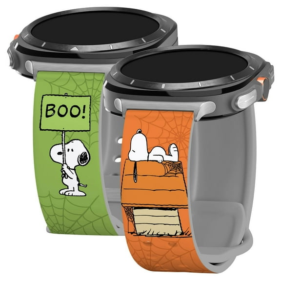 Peanuts Halloween HD Watch Band Compatible with Samsung Galaxy Watch Ultra 47mm (Long Spooky Snoopy)