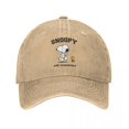 thumbnail image 2 of Gorra de camionero de Snoopy y Charlie Brown, estilo vintage, de algodón desgastado, unisex, ajustable, 2 of 5