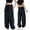 Navy, variant on pstuiky Women's Sweatpants, Solid Color Loose Long Drawstring High Waisted Trousers with Pockets Comfy Workout Pants Army Green L