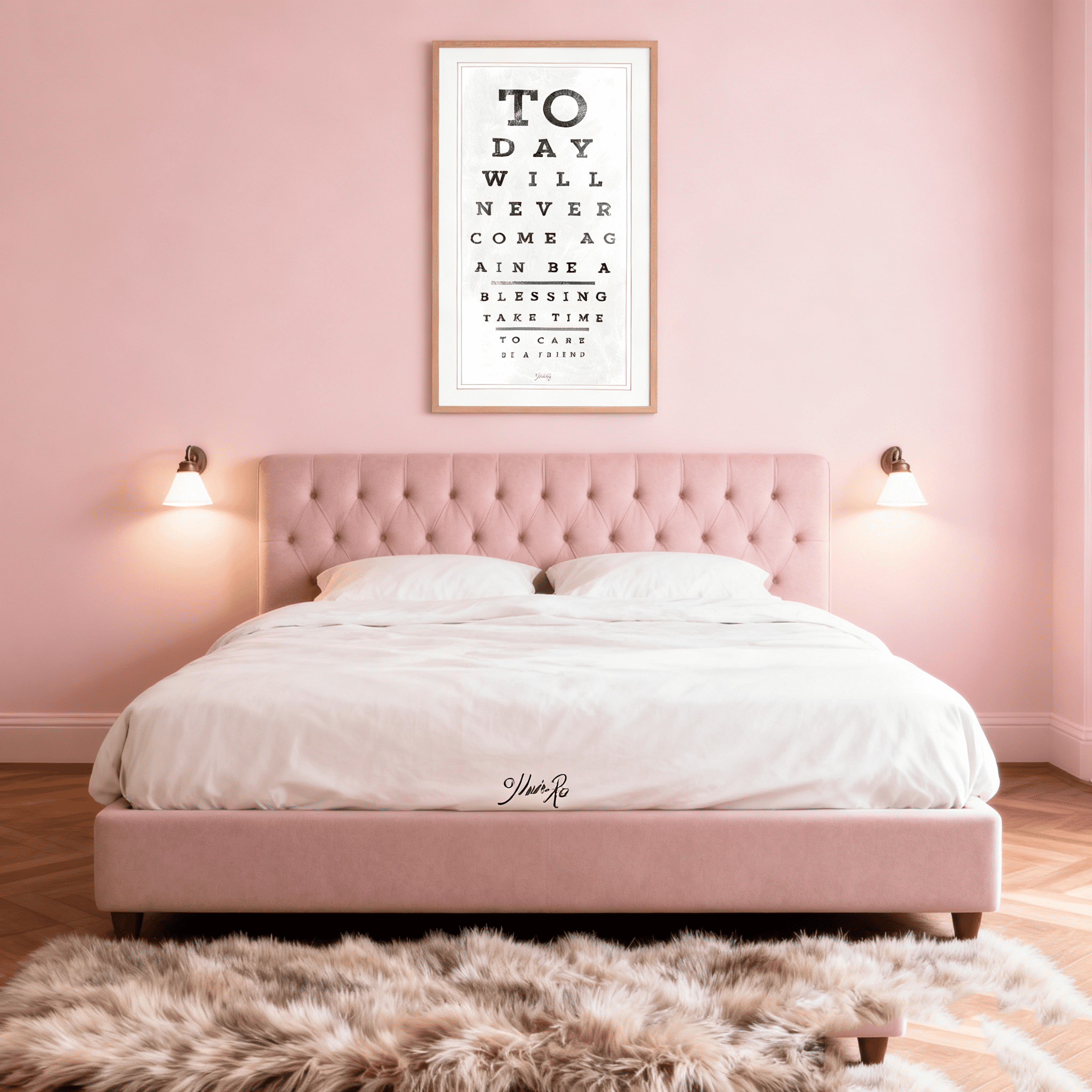 JERFIT Framed Eye Chart Print Wall Art, Vintage Snellen Test Ready to Hang Decor for Home, Office & Clinic