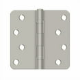 thumbnail image 2 of Deltana S44R4BB15 4" x 4" x 1/4" Radius Hinge; Ball Bearings; Satin Nickel Finish, 2 of 2