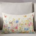thumbnail image 3 of Butterfly Floral Vintage King Size Pillow Cover, Pillowcase Protectors with Zipper, Breathable Decorative Throw Pillow Case Cover, Pillow Shams for Couch Sofa 20x36Inch, 3 of 7