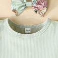 thumbnail image 4 of Utlike Girls Clothing Set Baby Summer Infant Outfit Ruffle Romper Short Set Cute Baby Clothes For Lightweight Casual Outfits Size 9 Months-12 Months, 4 of 8