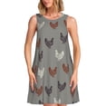 thumbnail image 1 of Disketp Rooster para Vestido sin Mangas para Mujeres, Vestidos de Verano para Mujeres, Casual y Holgado para la Playa, 1 of 7