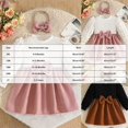 thumbnail image 4 of Gubotare Toddler Dresses for Girls Bubble Sleeve Princess Dress and Ribbon Skirt Two Piece Set 18 24 Months (Brown,18-24 Months), 4 of 9