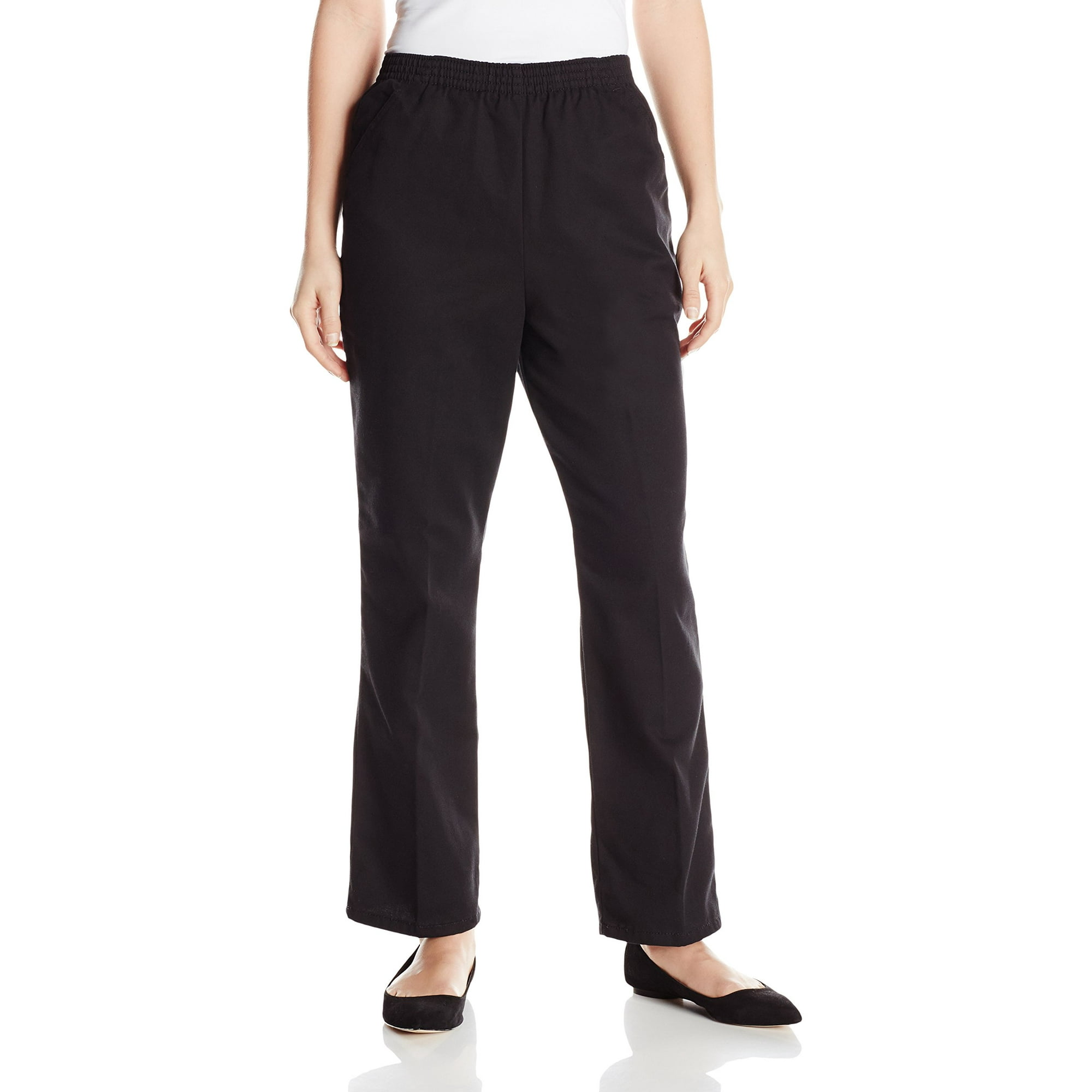 Chic Classic Collection Women's Cotton Pull-On Pant with Elastic