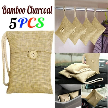 5pcs Bag Car Bamboo Charcoal Activated Carbon Air Freshener Odor Deodorant (Best Air Freshener 2019)