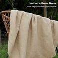 thumbnail image 5 of PHF Cotton Waffle Weave Blanket Twin Size for Bed, Lightweight Breathable Blanket for Couch, Home Decor Gift, Khaki, 66"x 90", 5 of 8