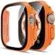thumbnail image 1 of TAURI Paquete de 2 estuches rígidos diseñados para Apple Watch Series 9 (2023) Series 8/7 45 mm, [HD Clear] Protector de pantalla de vidrio templado 9H incorporado, [Protección completa] Cubierta delg, 1 of 4
