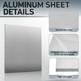 thumbnail image 3 of 2 Pcs 12 x 12 x 1/4 Inches 6061 Aluminum Sheet Metal with Protective Film Flat Plain Aluminum Plate Heavy Duty Metal Sheets for Crafting Aluminum Square Metal Panel for, 3 of 7