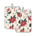 thumbnail image 7 of Yayeee Pot Holders Kitchen Heat Resistant with Pocket 7"x9.8" Cotton Oven Cooking Hot Pads, Christmas Floral, 7 of 7