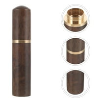 USHOBE 1Set Needle Holder Cylindrical Wooden for Sewing Tools Portable Storage