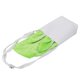 thumbnail image 2 of Envoltorio de regalo para galletas, dulces y bocadillos Bolsa de lona ecológica con forma de conejito verde para golosinas de Pascua, 2 of 8