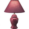 thumbnail image 2 of Q-Max 15" Table Lamp, Burgundy, 2 of 2
