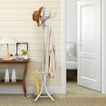 thumbnail image 3 of YYAo Coat Rack Stand,Hall Coat Tree,Coat Rack Storage Organizer,Wood Standing Hat Coat Rack with Umbrella Stand-Gray, 3 of 11