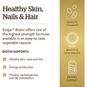 Solgar Biotin 10,000 mcg Vegetable Capsules - 60 ct