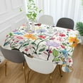 thumbnail image 5 of Wildflowers Rectangle Tablecloth Waterproof Polyester Table Clothative Stain Resistant & Wrinkle Resistant Washable Table Cover for Dining Table/Party/Camping 54x54 Inch Decor Gift, 5 of 7