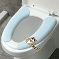 XUEYING Elongated Toilet Covers Dark Soft Bathroom Padded Toilet Seat
