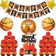thumbnail image 1 of 27 piezas de suministros para fiesta de cumpleaños con tema de baloncesto, decoraciones temáticas para fiesta de baloncesto que incluyen pancarta de feliz cumpleaños, adornos para, 1 of 5