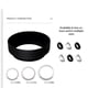 thumbnail image 4 of Matsuzay Embudo de dosificación de café en polvo, anillo de filtrado que recibe sin deslizamiento, anillos fijos de piedra imán, Juegos de servir café y té Negro/54 mm, 4 of 6