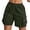 Army Green, variant on Women's Lightweight Hiking Cargo Shorts Quick Dry Athletic Shorts Solid Camping Travel Golf Shorts with Zipper Pockets White