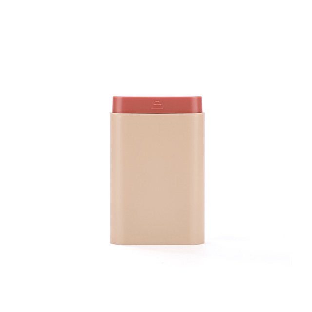 Pastillero portátil de 7 días, caja de almacenamiento de pastillas divididas, gran capacidad, mini paquete de viaje de mano, caja peque?a sellada, rosa LingWen 8390606723017